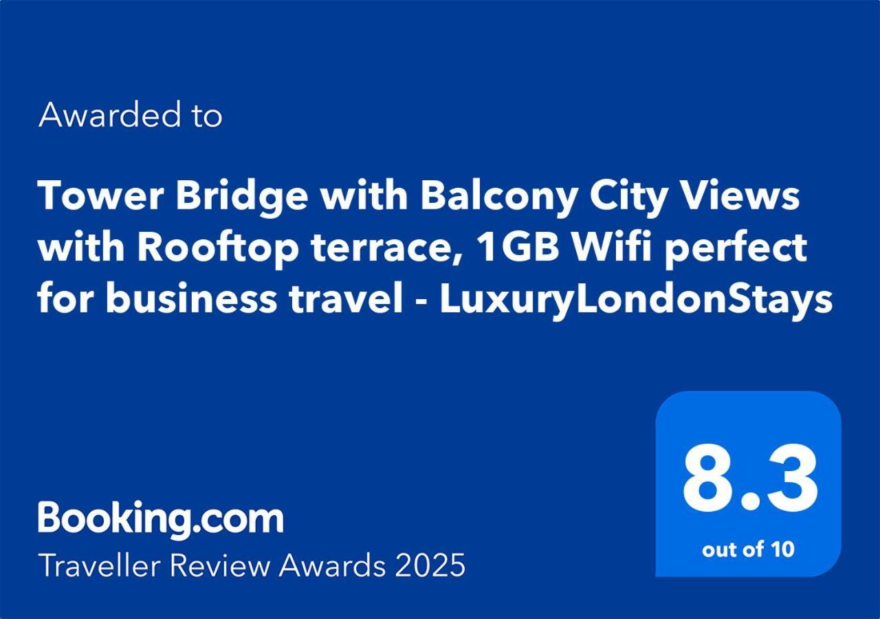 Apartament Tower Bridge - Balcony - Ac - Heated Floor - Fast Wifi - Luxurylondonstays Londra